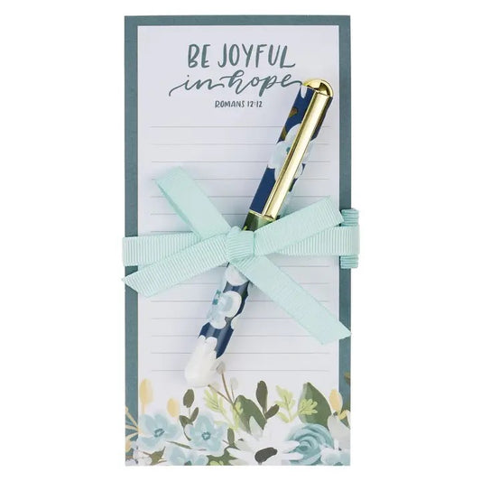 Be Joyful in Hope Magnetic Notepad