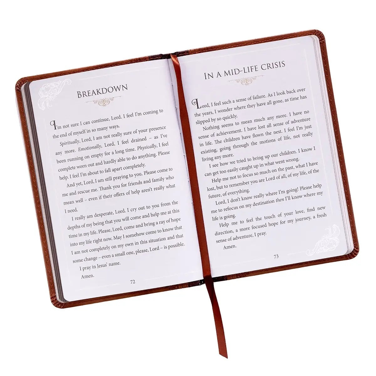 A Book of Prayers Two Tone Faux Leather