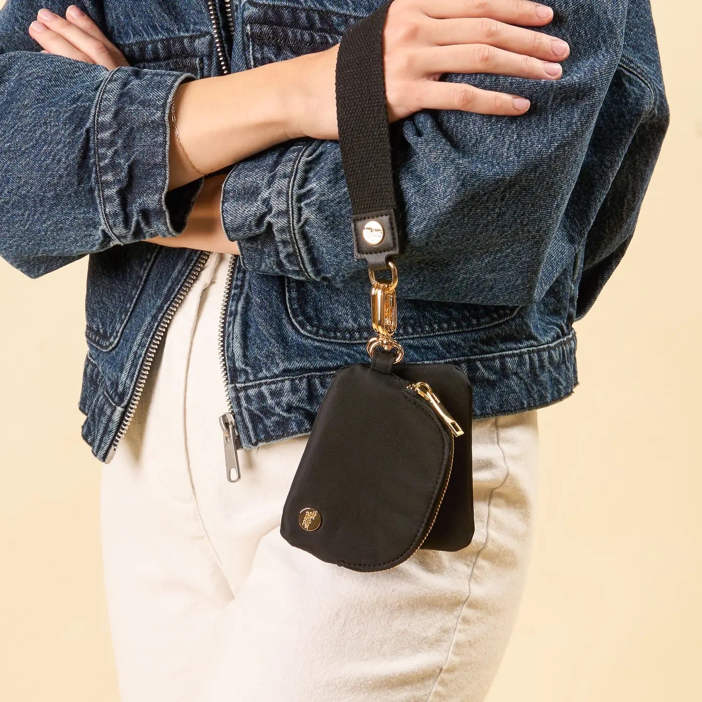 Black Dynamic Duo Wristlet