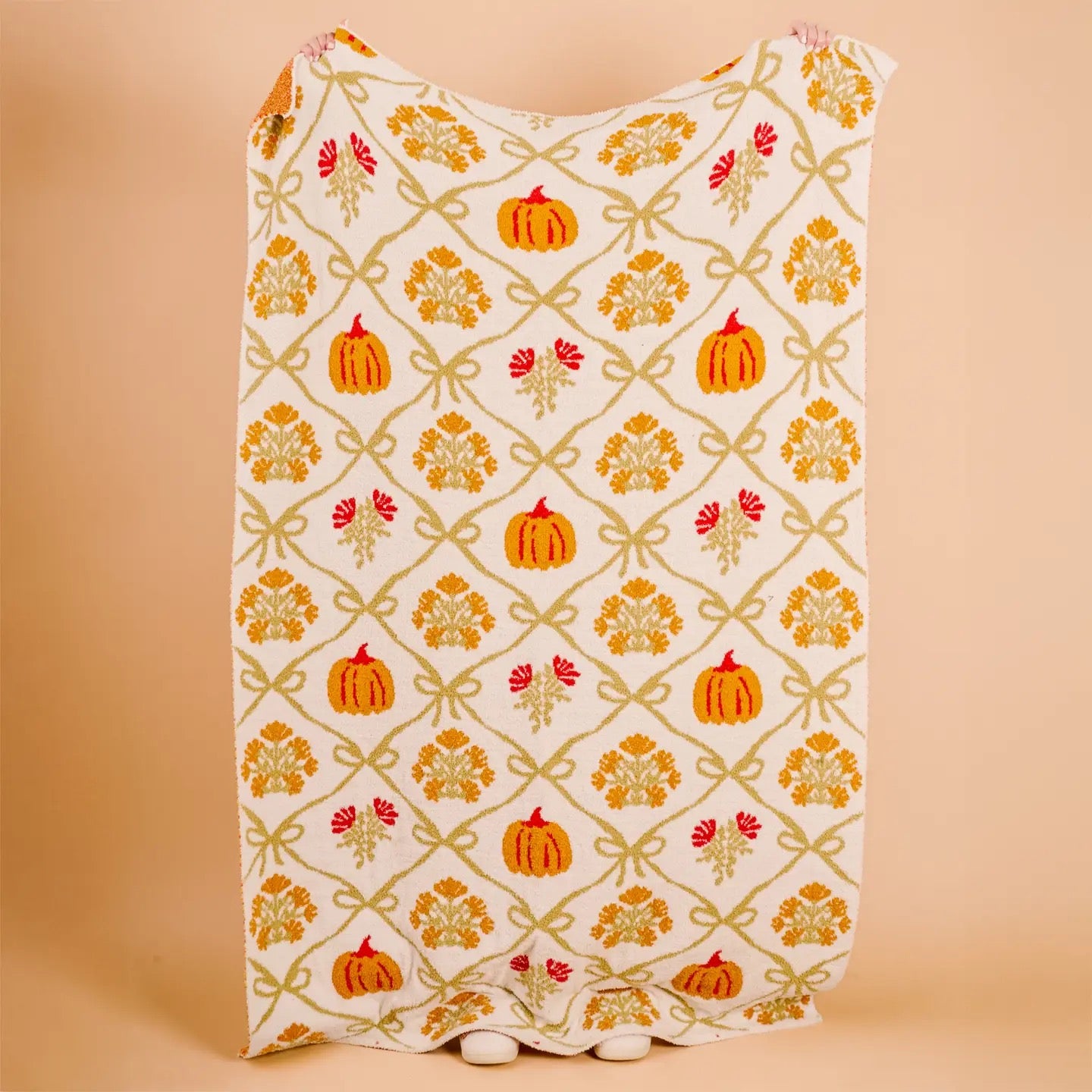 Patchwork Pumpkins Luxe Blanket