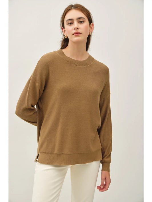 Slightly Oversized Drop Shoulder Sweater
