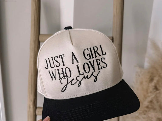 Just A Girl Who Loves Jesus Trucker Hat