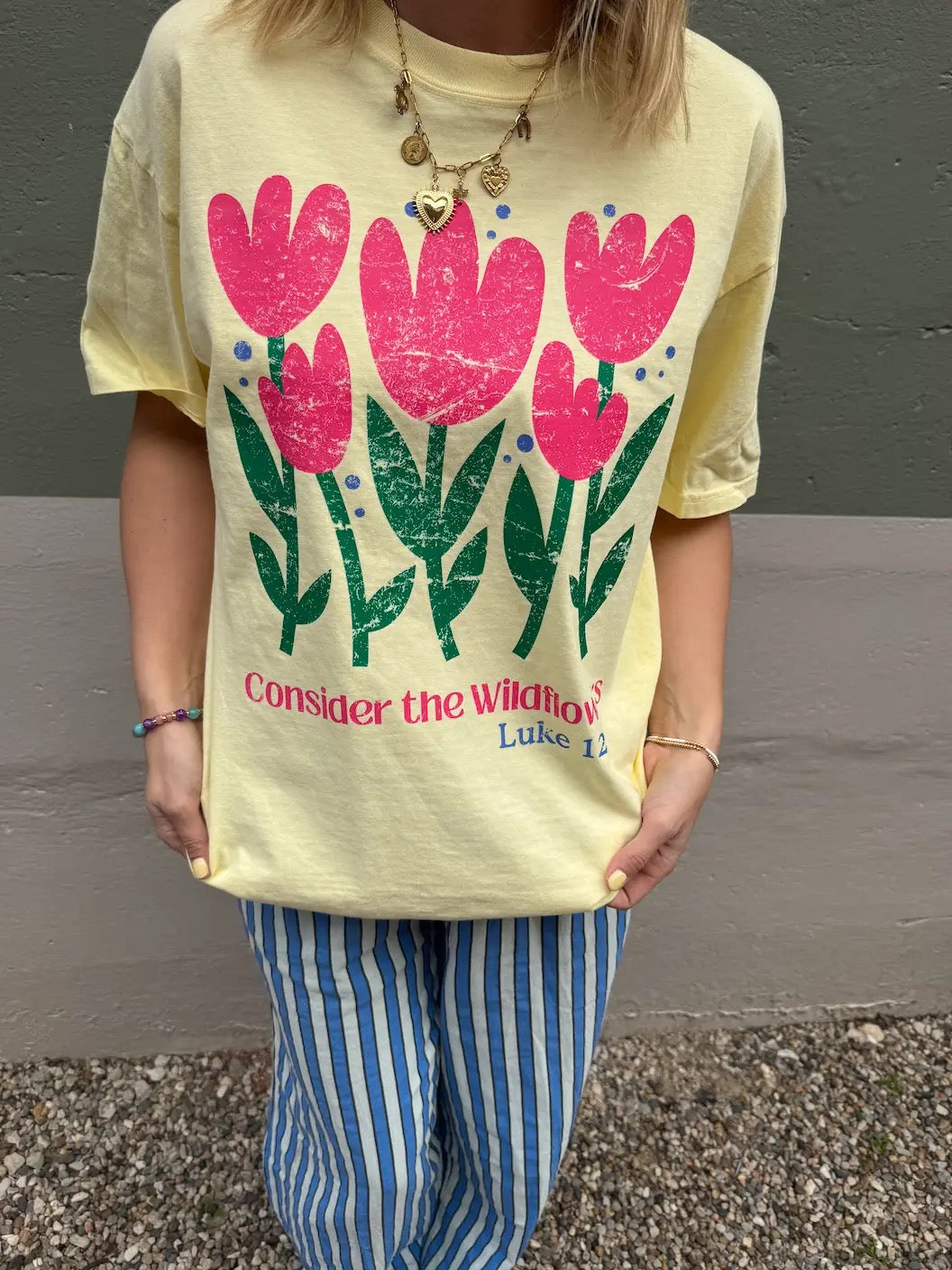 Consider the Wildflowers Yellow Tee
