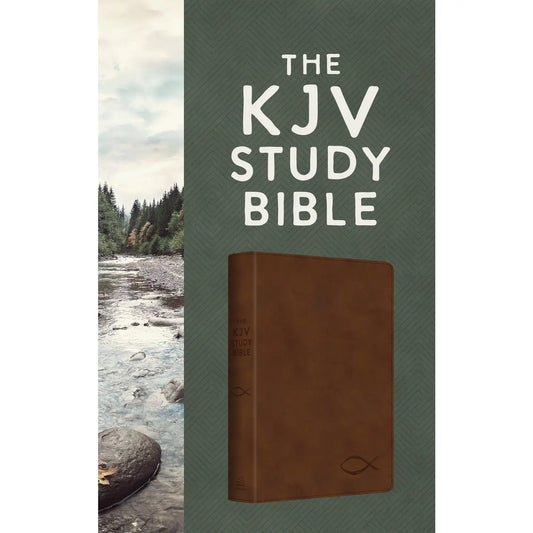KJV Study Bible - Chesnut Brown Fish