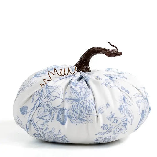 Cream & Blue Pumpkin - Large