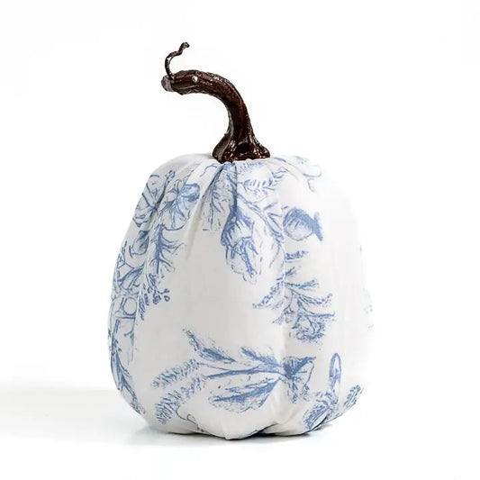 Cream & Blue Pumpkin - Small