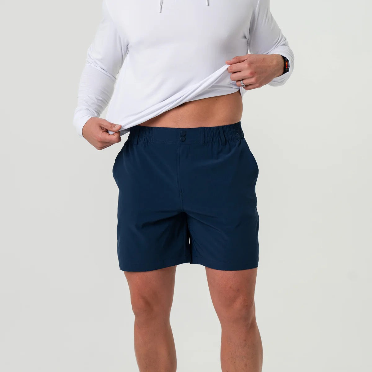 Burlebo Everyday Short Navy - Mayan Pocket 7"