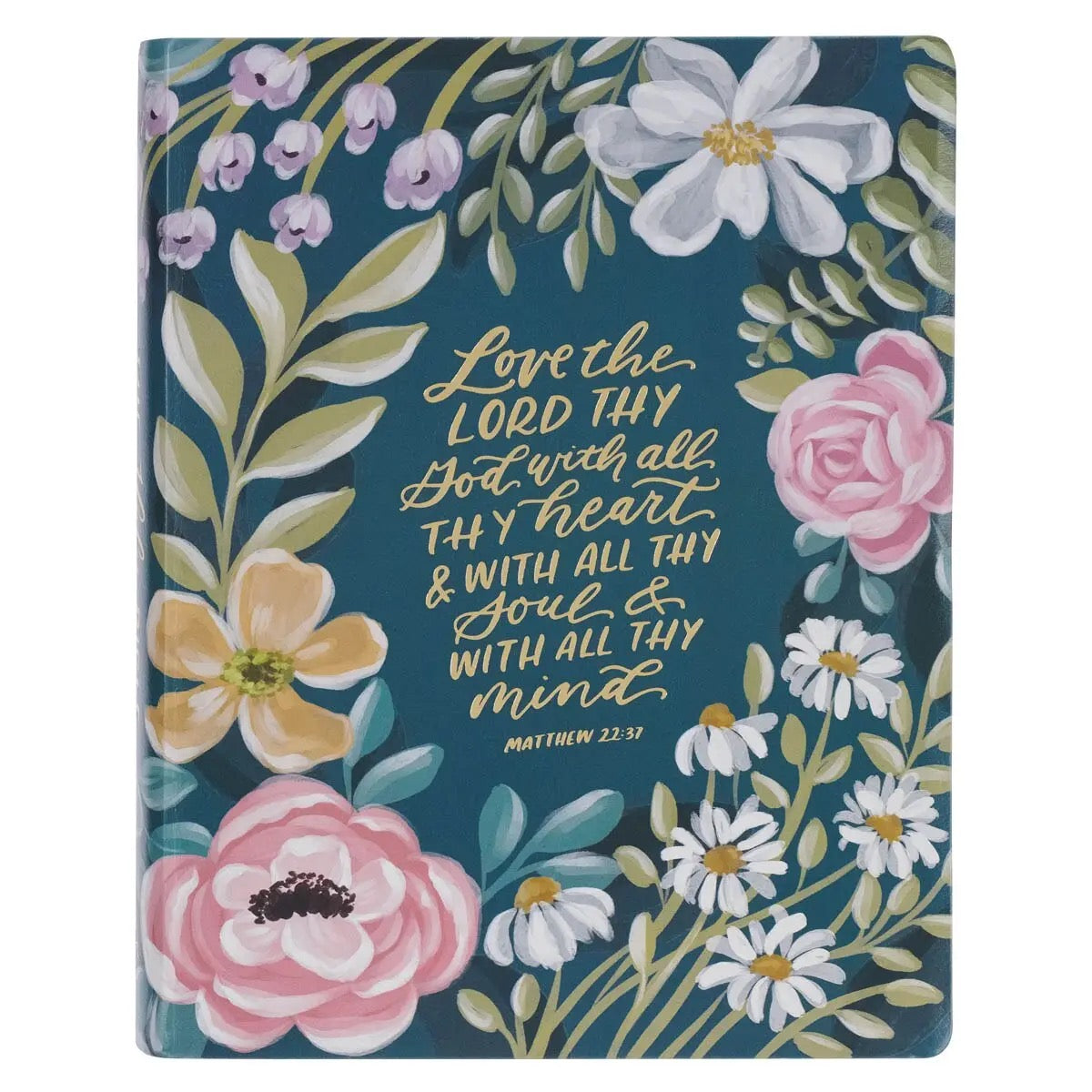 KJV Note Taking Bible Floral - Love The Lord