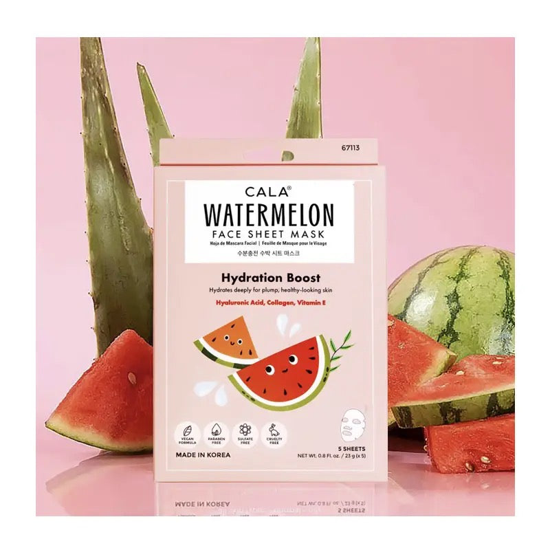 Watermelon 5 Sheet Face Mask