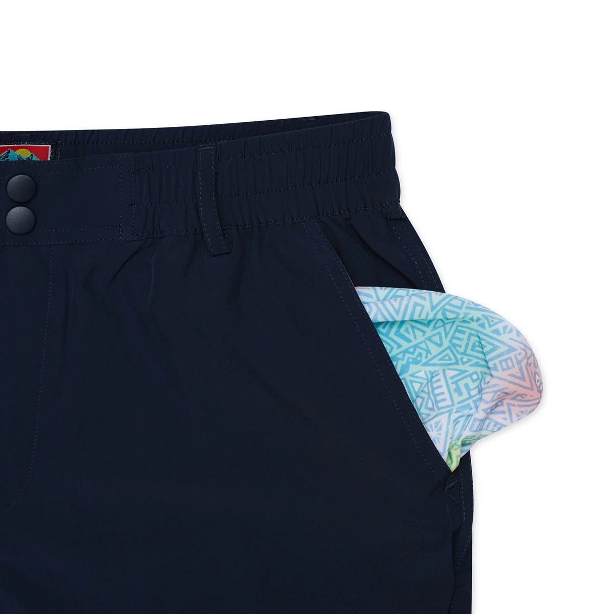 Burlebo Everyday Short Navy - Mayan Pocket 7"