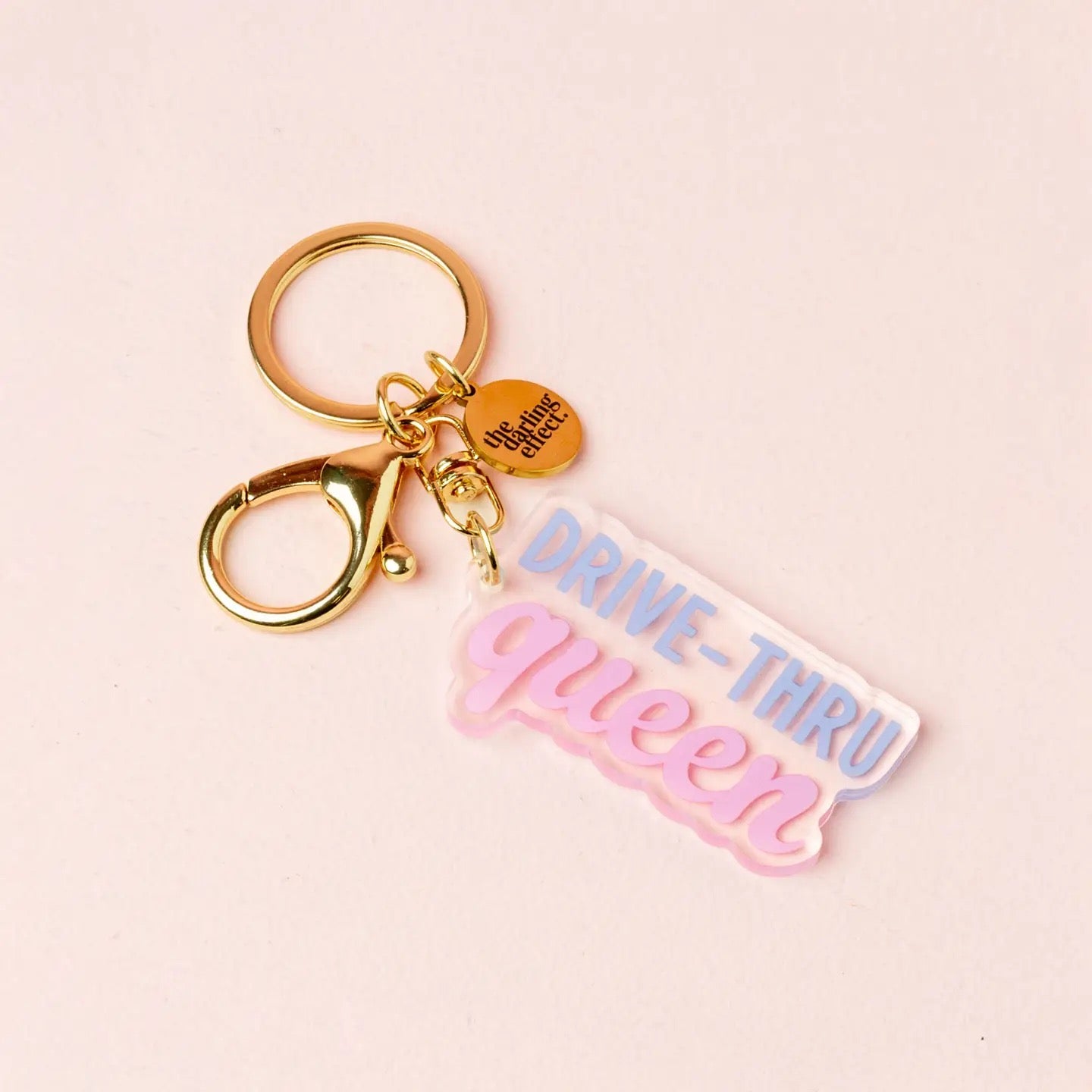 Acrylic DriveThru Queen Keychain