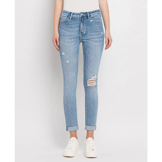 Lovervet High Rise Roll Up Skinny Jeans