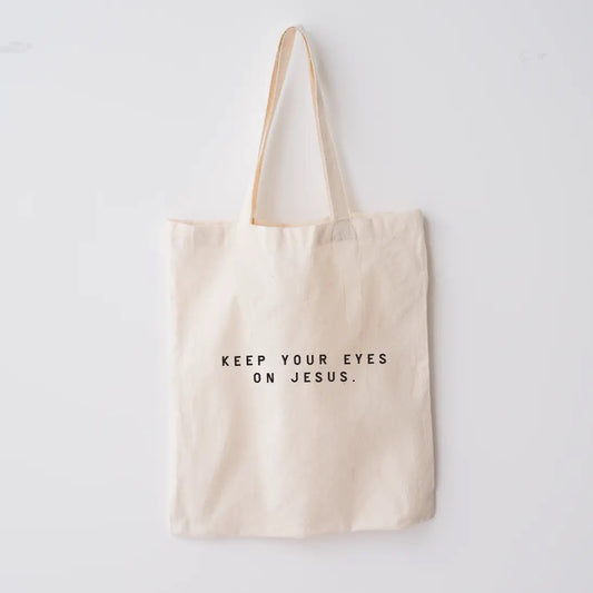 Keep Your Eyes On Jesus Market Tote