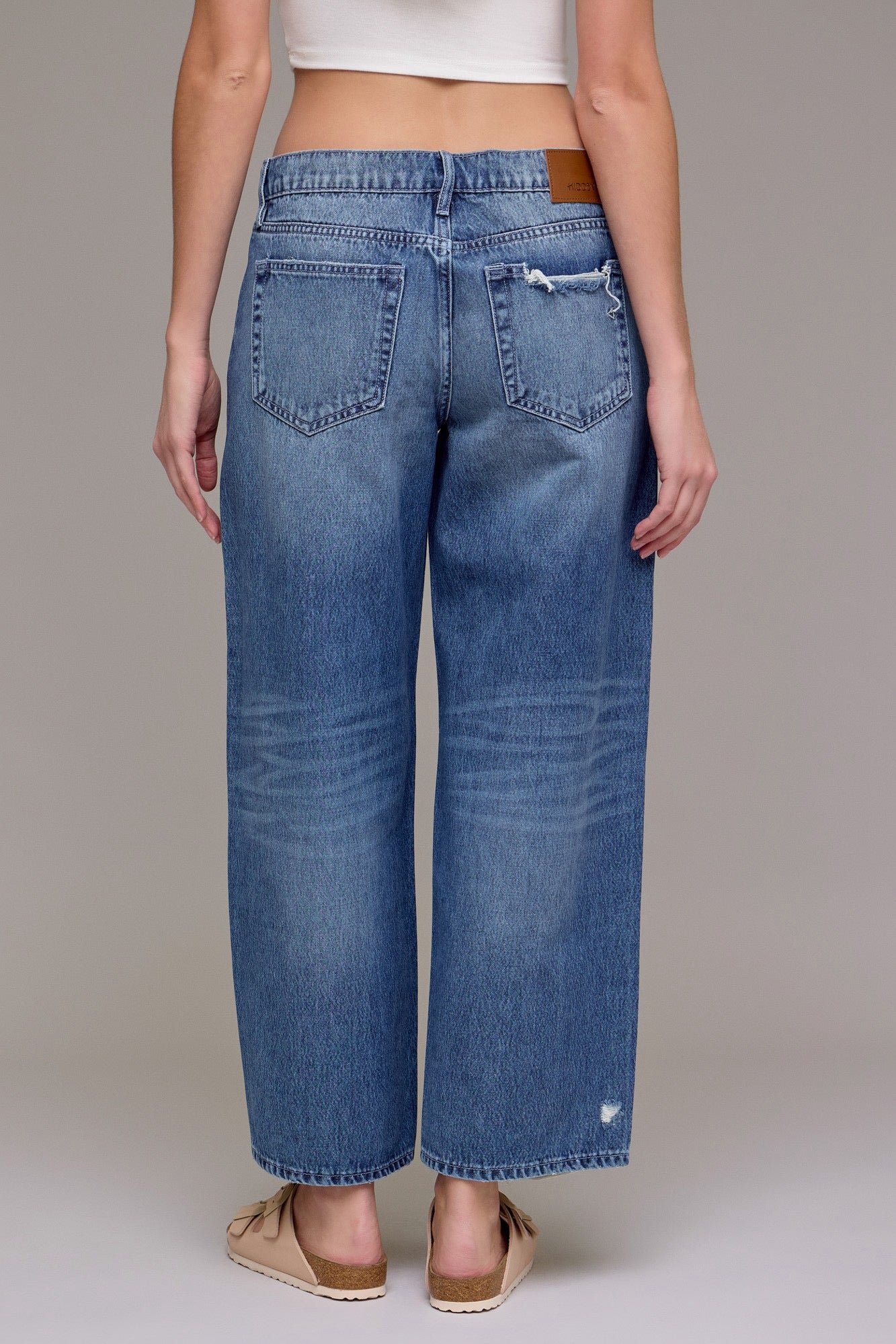 Hidden Dark Wash Baggy Fit Jeans