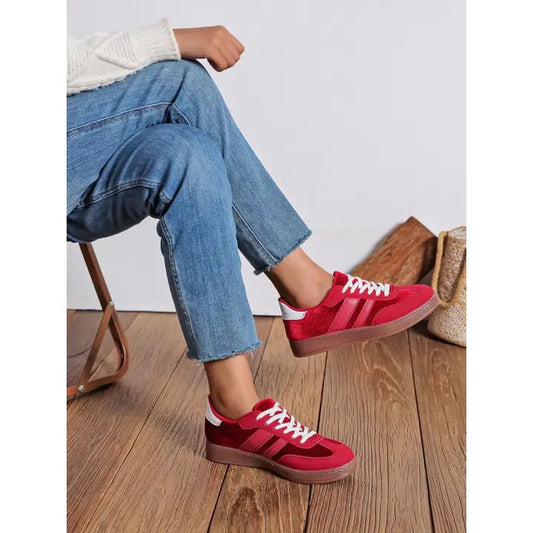 Red Trainer Sneakers
