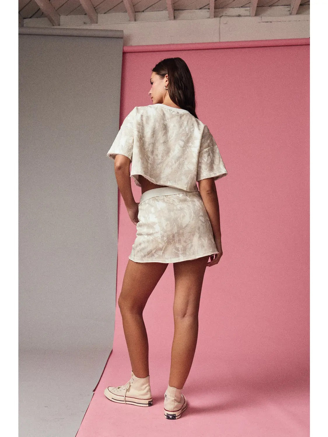 Camo Cropped Tee & Skort Set