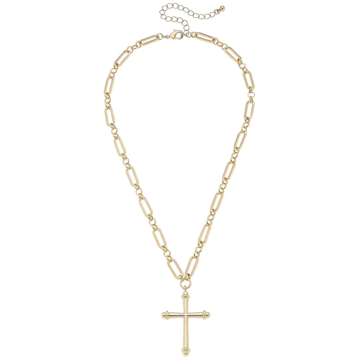 Esther Cross Linked Necklace Gold