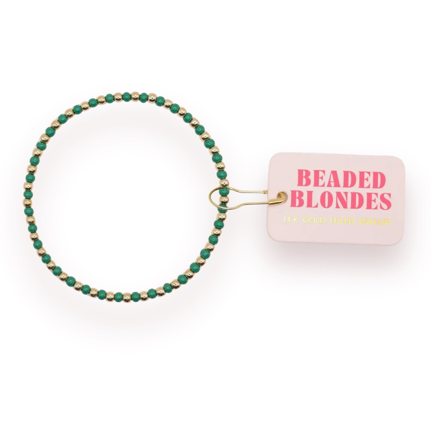Beaded Blondes Green Demi Bracelet