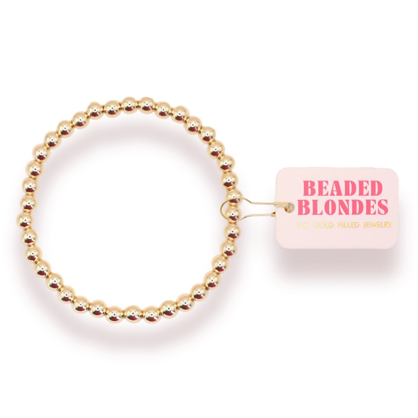 Beaded Blondes 5MM Gold Beaded Bracelet