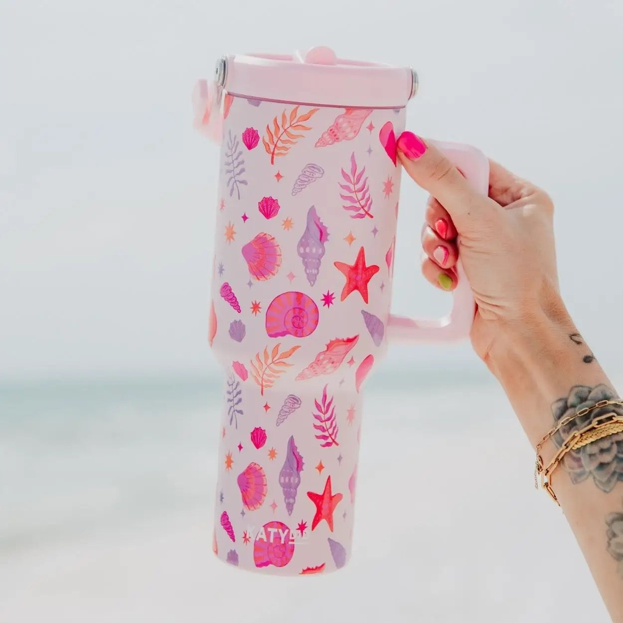 Beach Seashell 38oz Tumbler