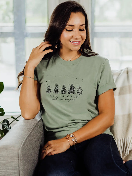 All Is Calm Christmas Tee