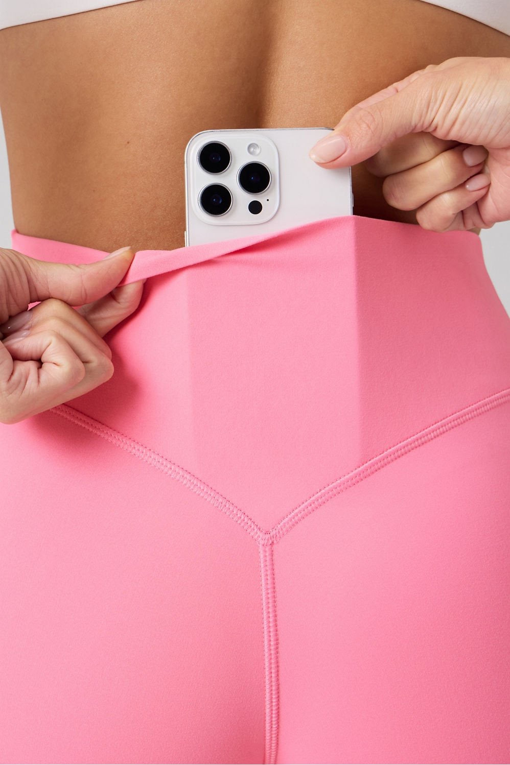 Fabletics NoSeam Pureluxe TLC Legging-Strawberry Milkshake