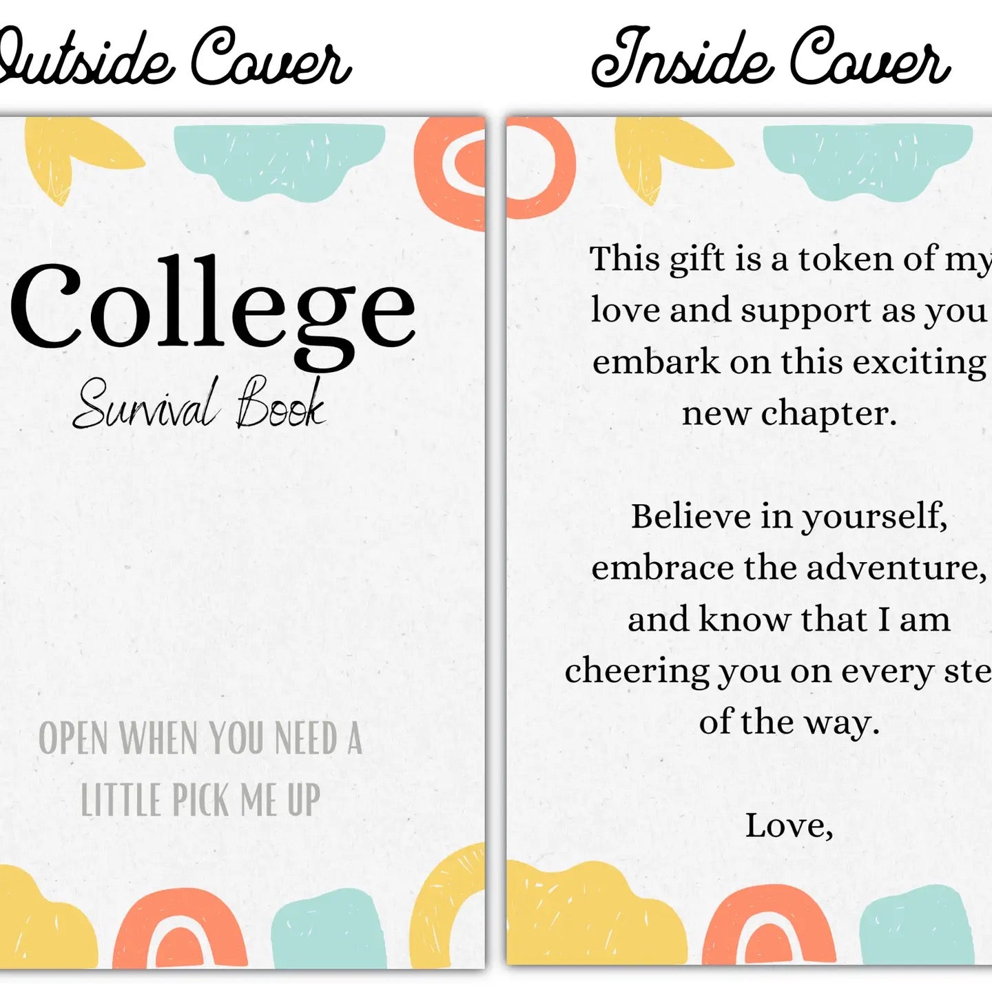 College Gift Card Holder Book