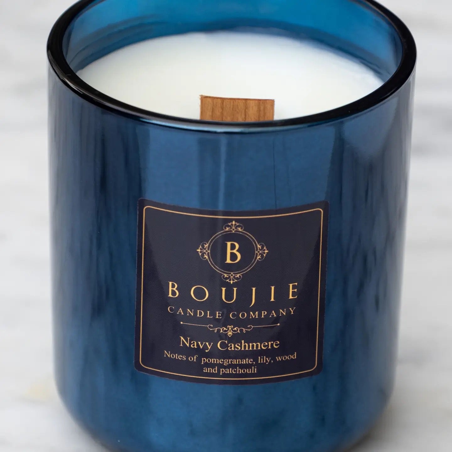 Boujie Navy Cashmere Candle