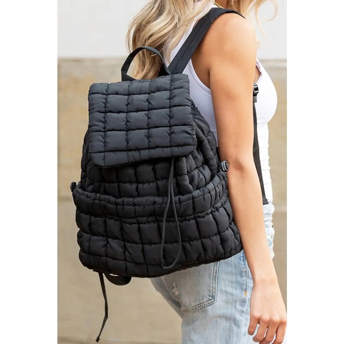 Quilted Puffer Backpack
