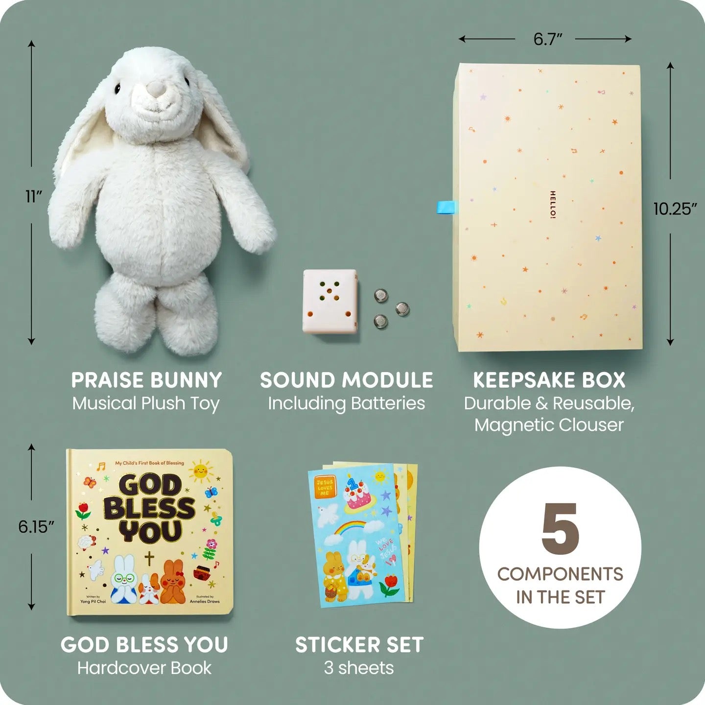 Praise Bunny Gift Set
