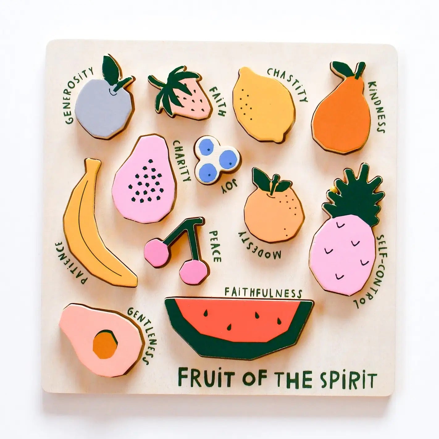 Fruit Of The Spirit Wood Puzzle