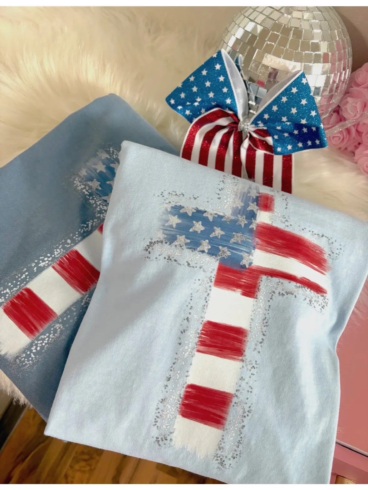 Patriotic Cross Tee