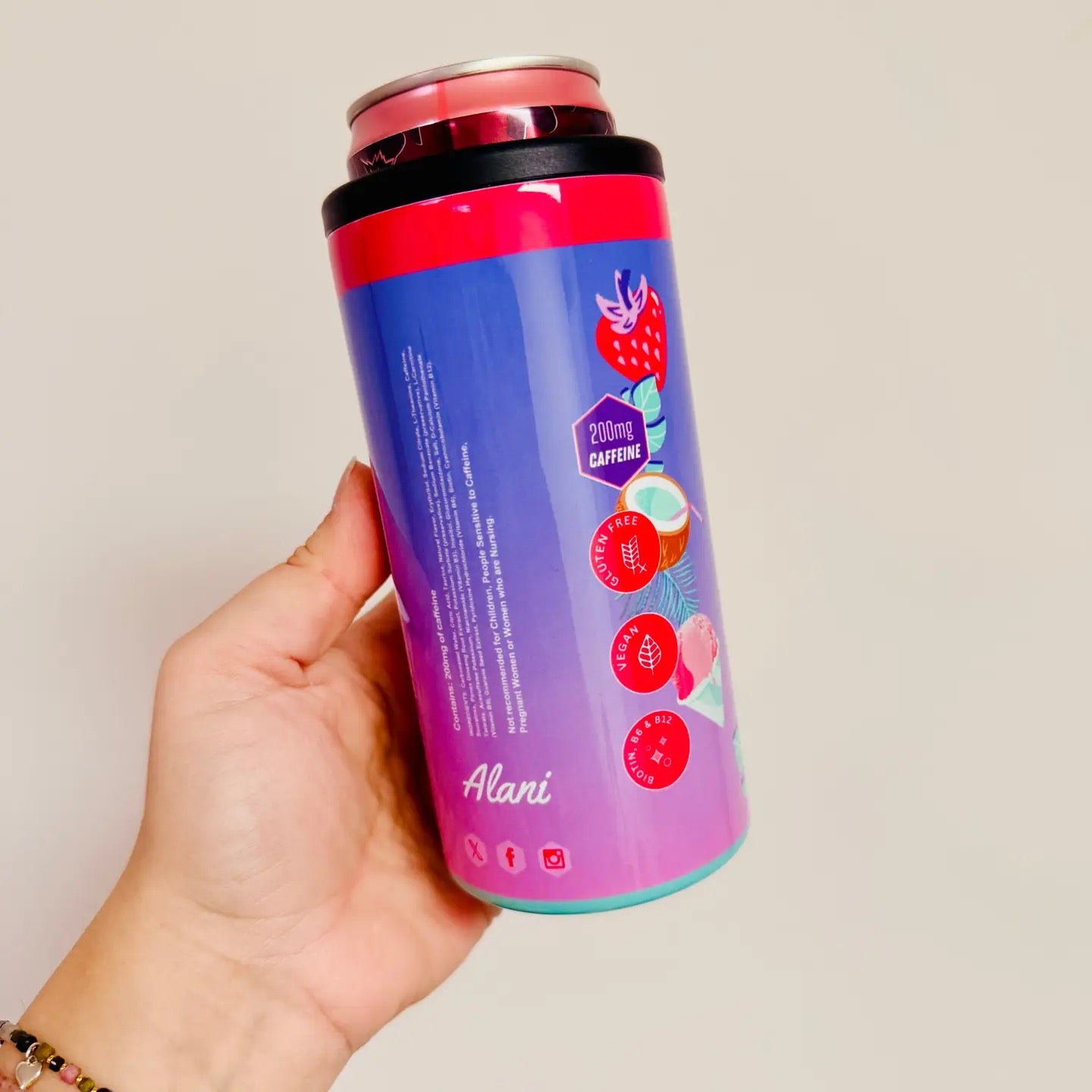 Hawaiian Shaved Ice Slim Can Cooler