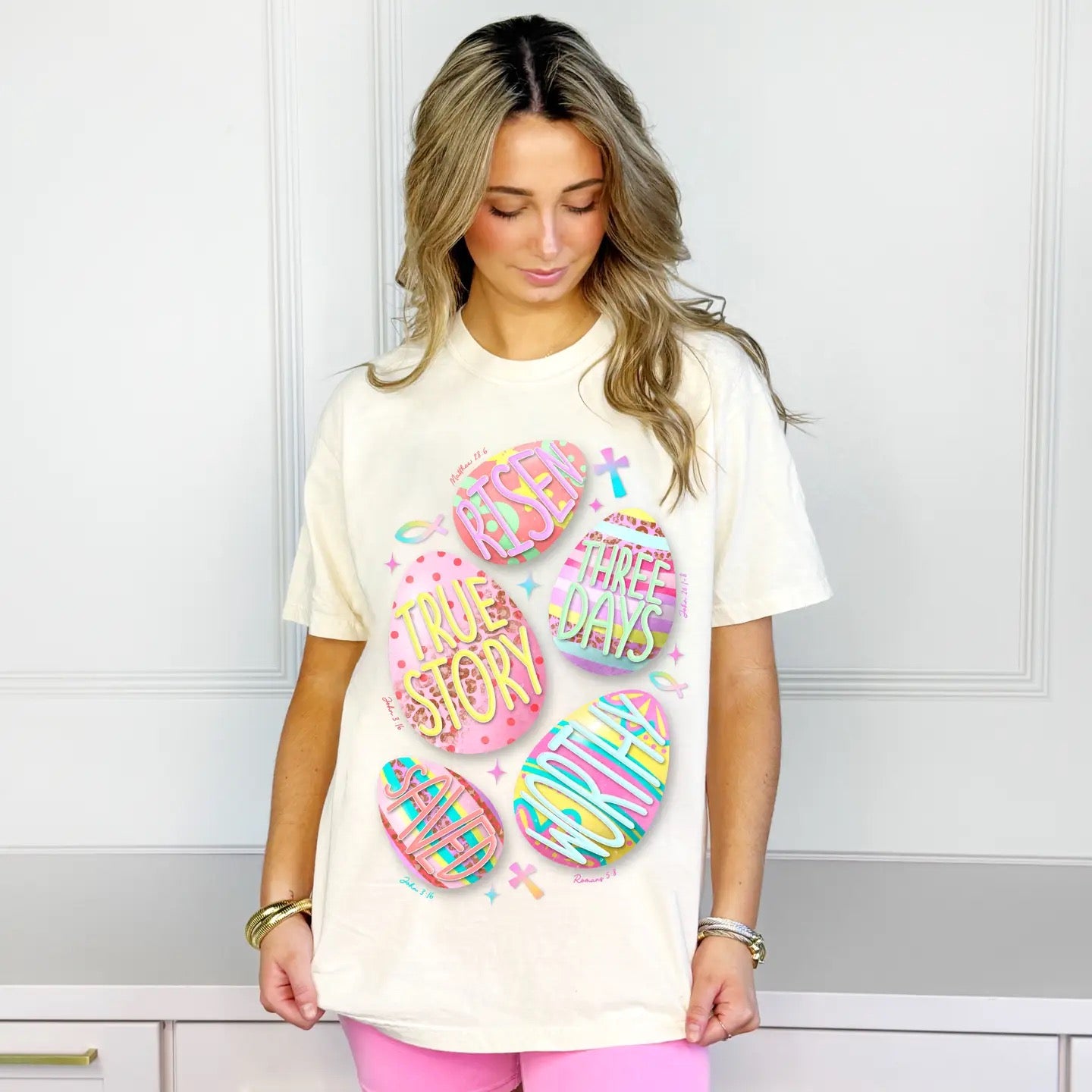 Youth Faith Easter Eggs Tee