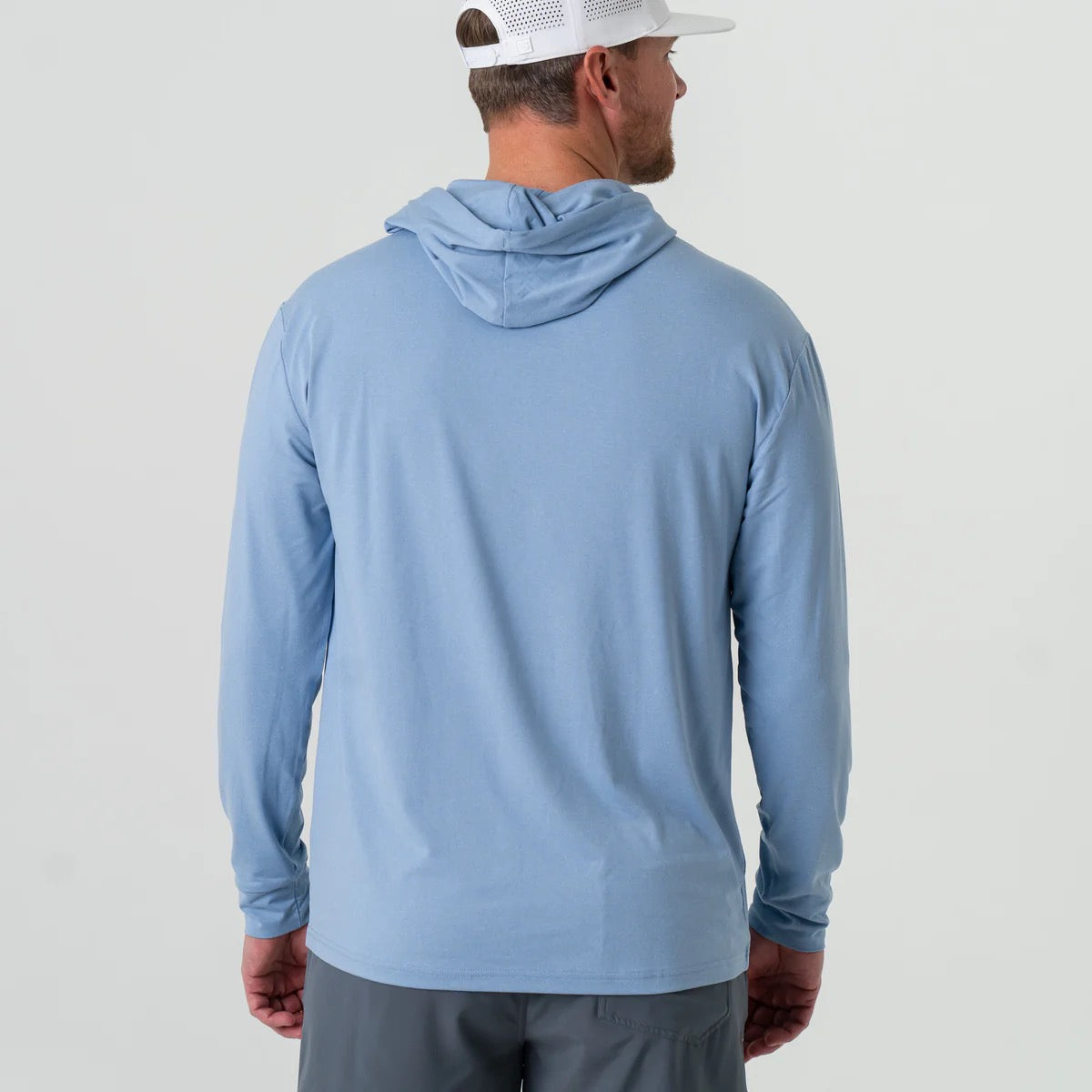 Burlebo Heather Sky Blue Performance Hoodie