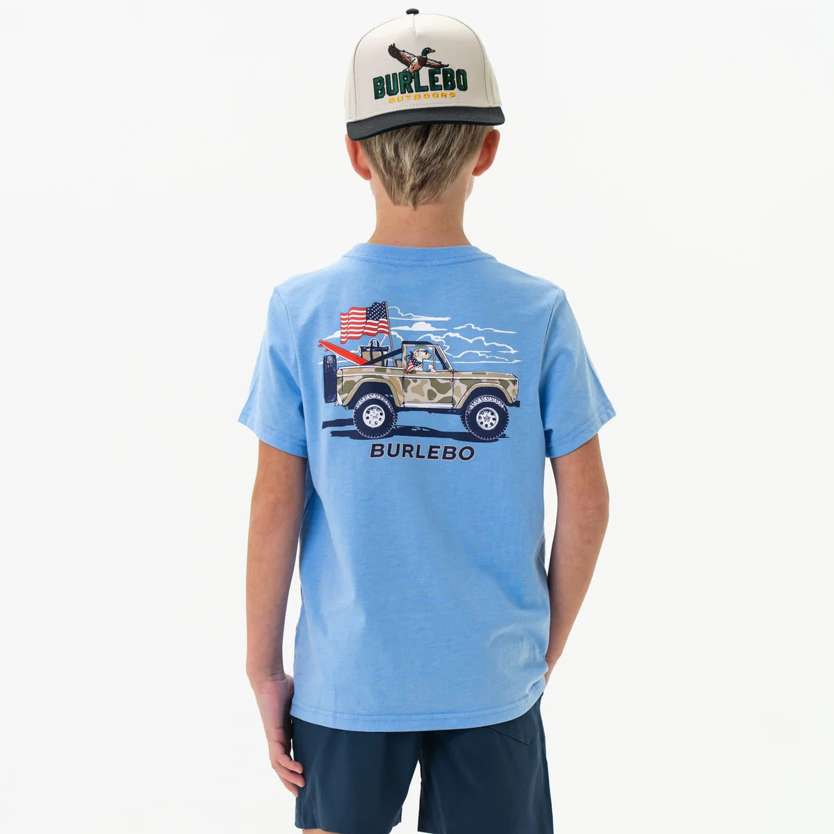 Burlebo Youth Short Sleeve Tee - Camo Beach Cruiser