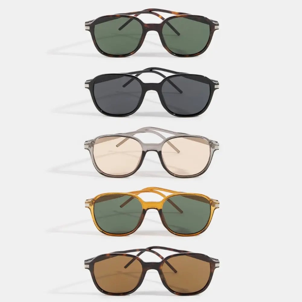 Square Double Bridge Sunglasse