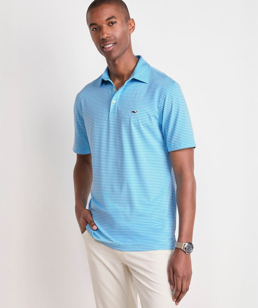 Vineyard Vines Bradley Stripe Sankaty Polo