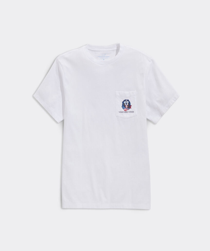 Vineyard Vines USA Mountain Dog Pocket Tee