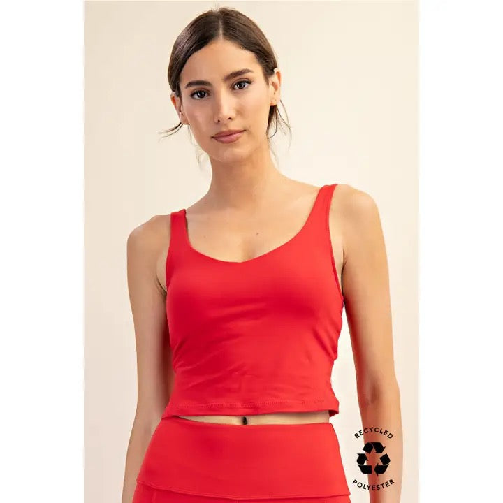 V-Neck Yoga Top with Padding