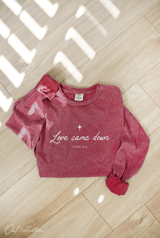 Love Came Down Luke 2:11 Longsleeve Tee