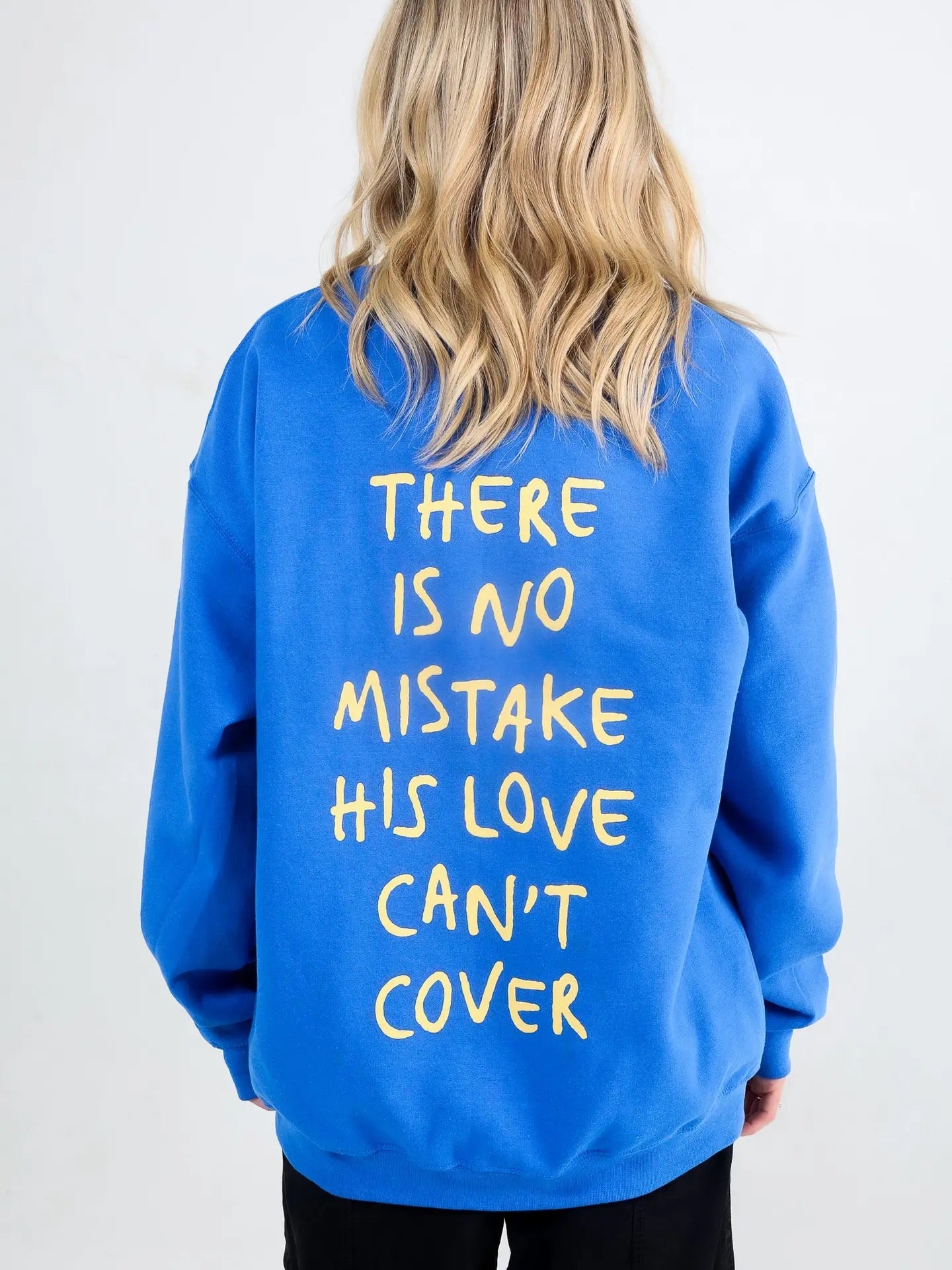 Jesus Loves You Blue Crewneck