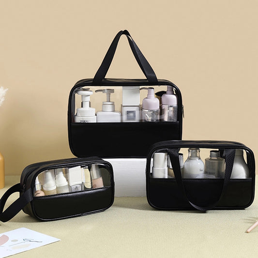 Portable Transparent Waterproof Set of 3 Wash Bag