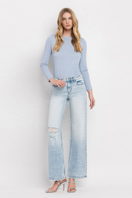 Lovervet Tummy Control Super High Rise Wide Leg Jeans