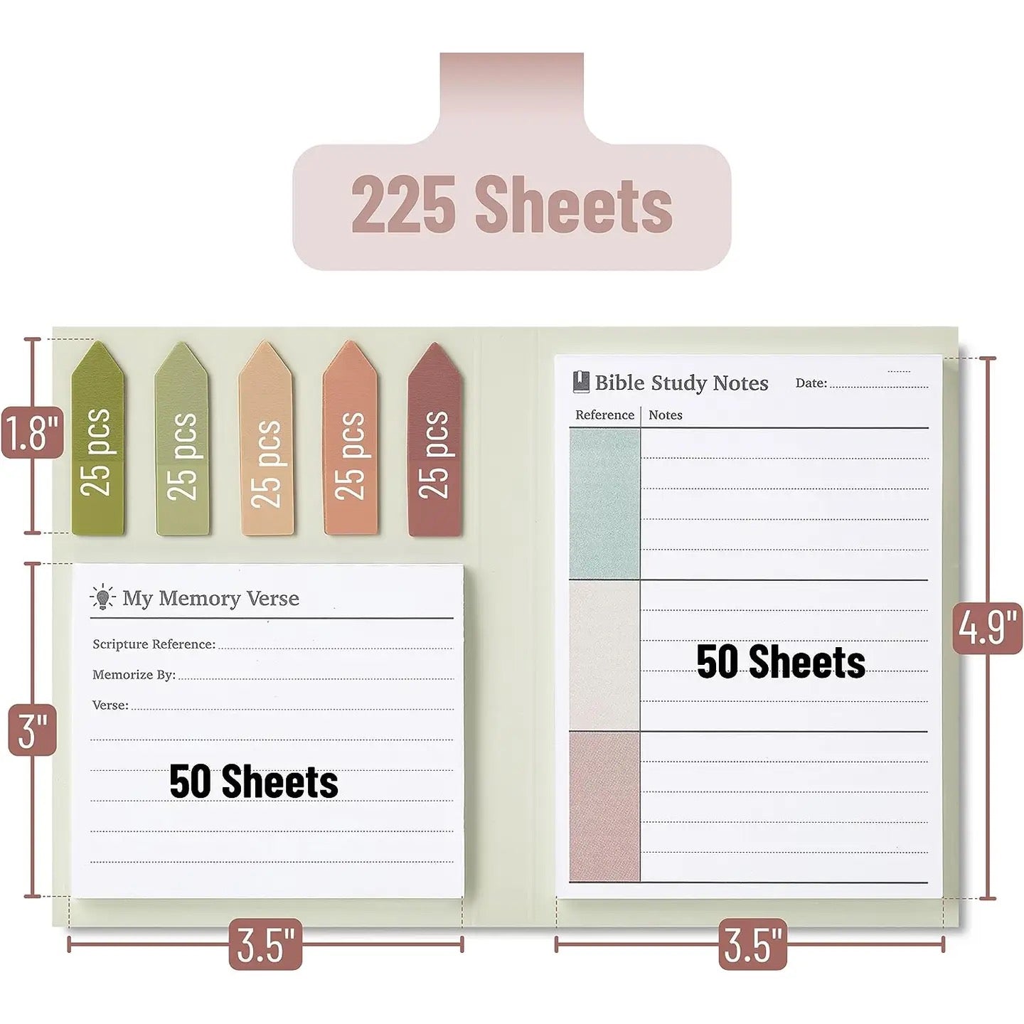 Mr. Pen Holy Bible Study Sticky Notes