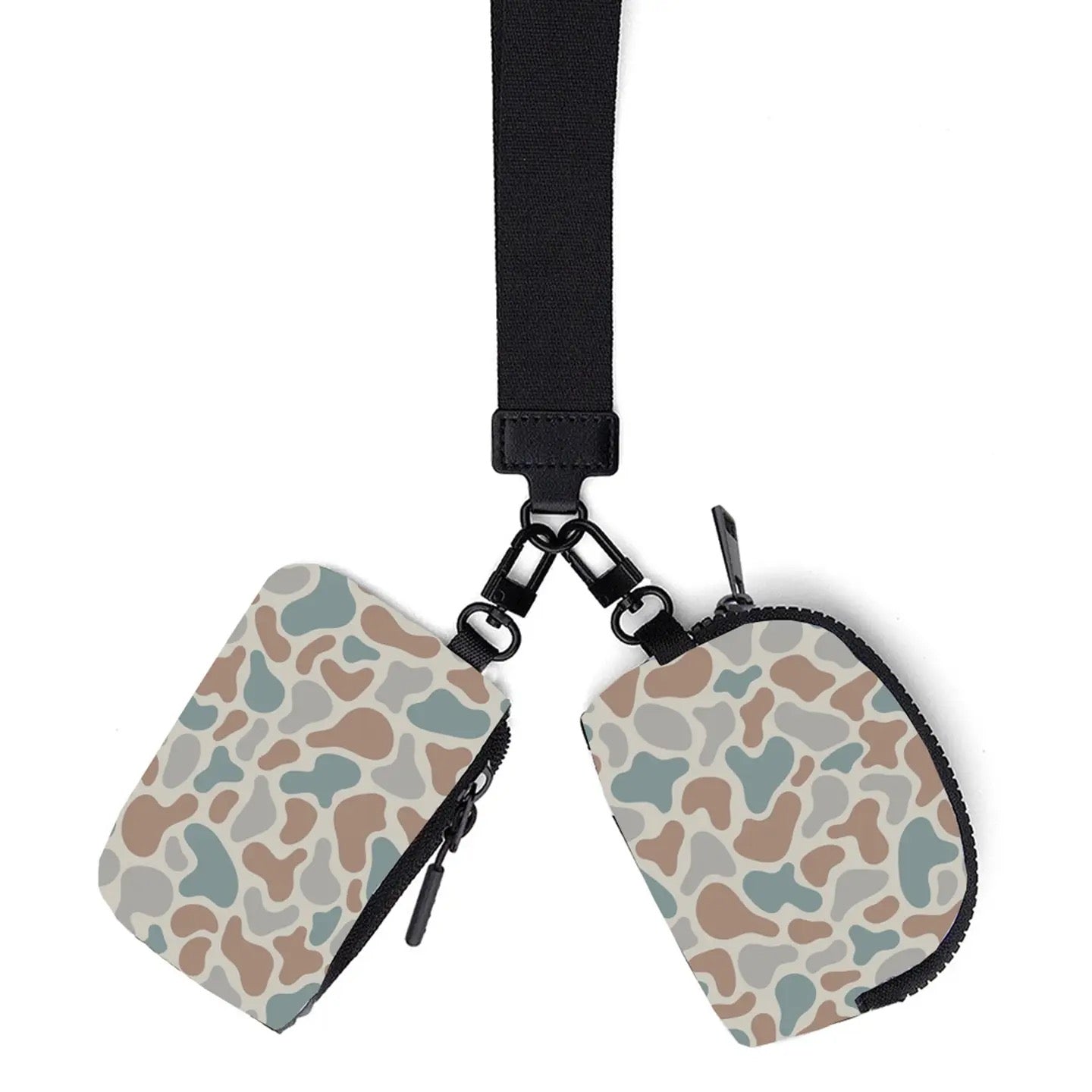 Camo Dual Pouch Wristlet