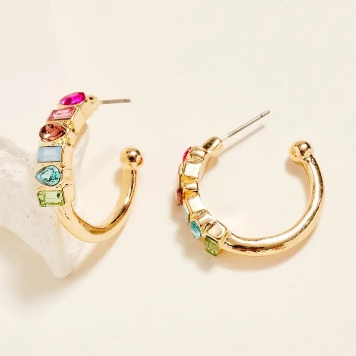 Mixed Shape Multi Color Hoops