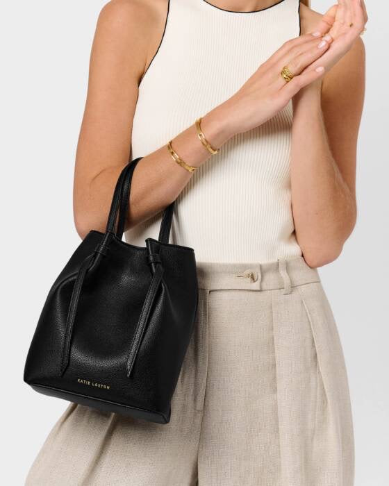Katie Loxton Black Celina Bucket Bag