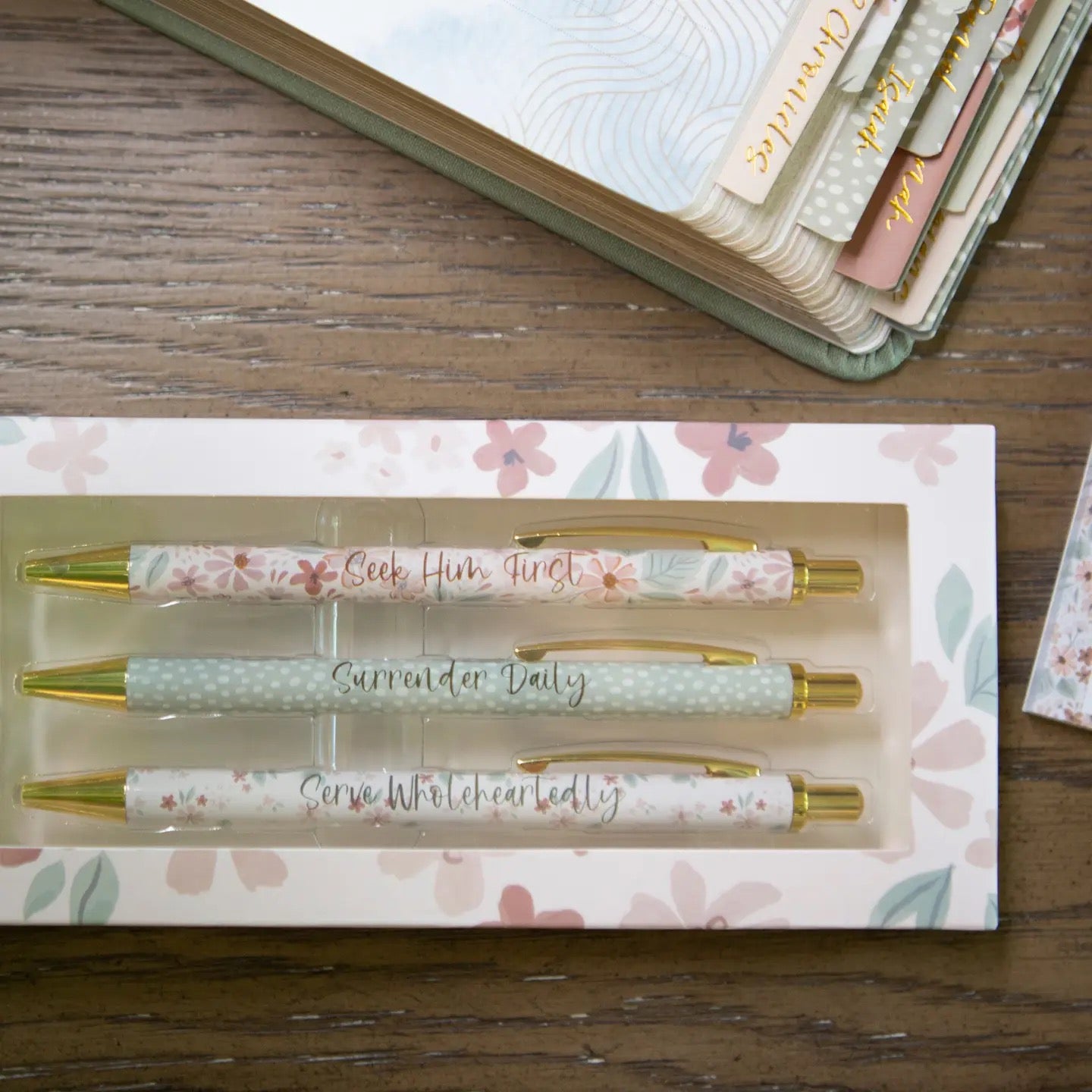 Floral Bible Study Pens