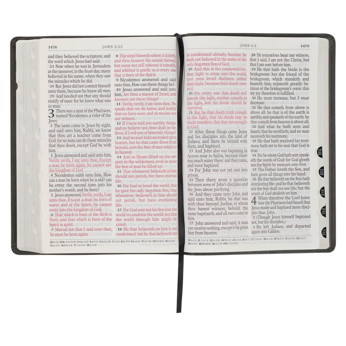 KJV Super Giant Print Faux Leather Bible - Grey/Black
